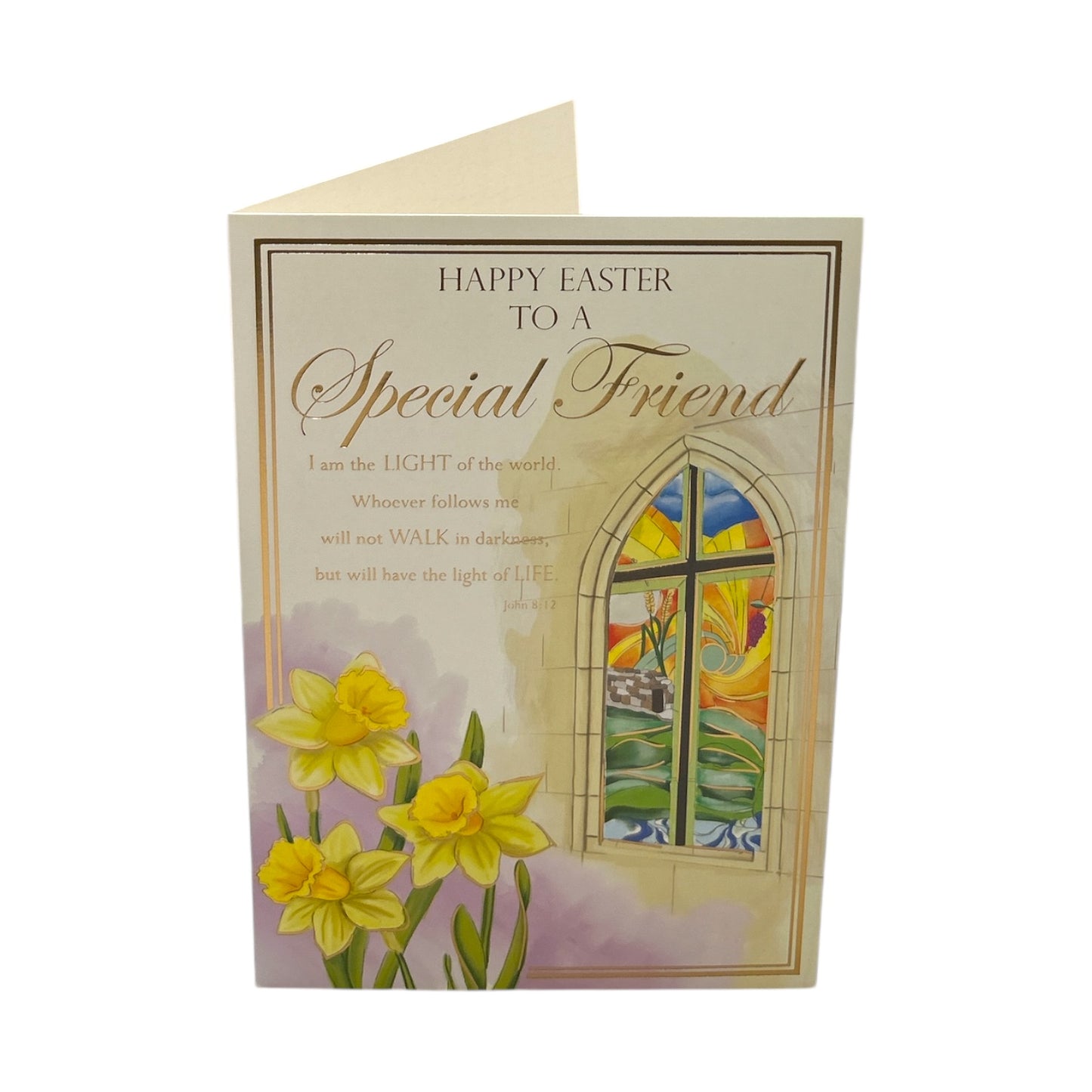 To A Special Friend Light Of The World Happy Easter Blessing Greeting Card