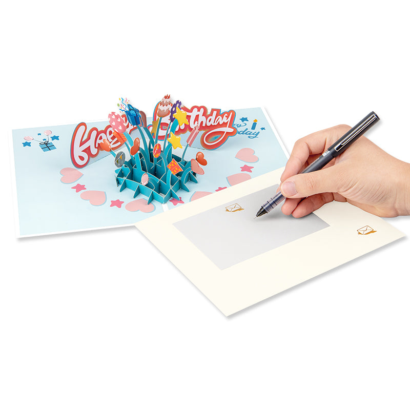 Balloon Bliss Sprinkle Joy 3D Pop Up Birthday Card
