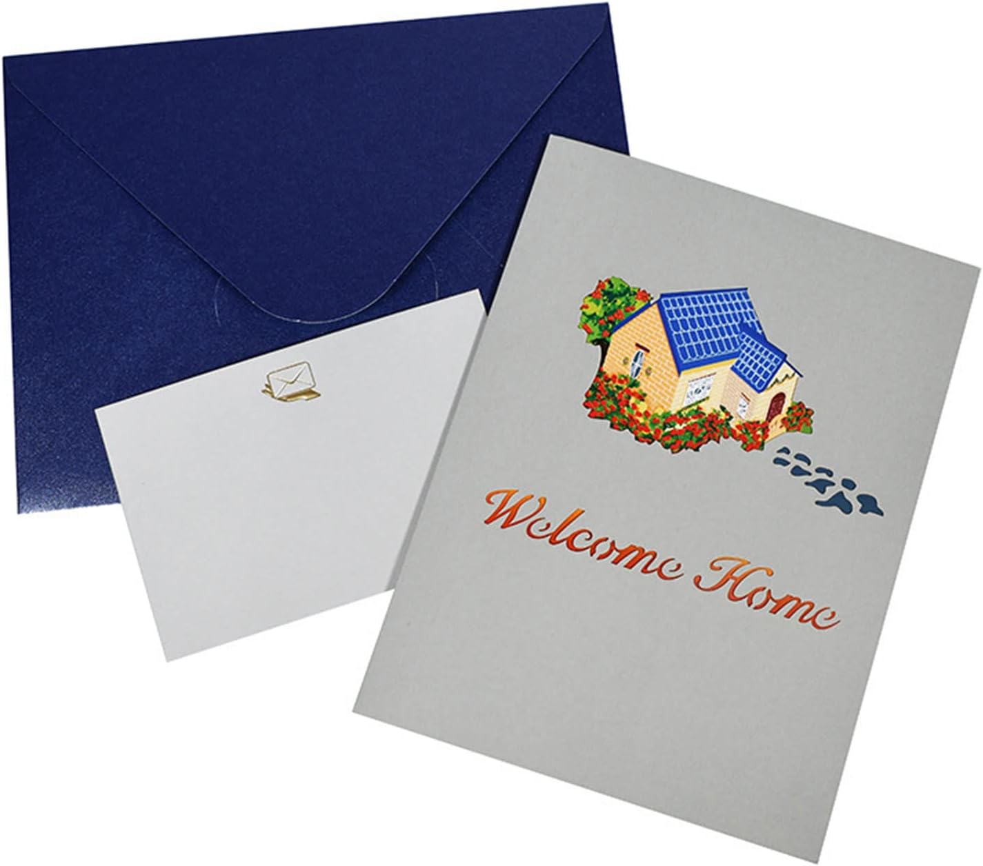 House and Garden 3D Pop Up Greeting Card for New Home or Housewarming