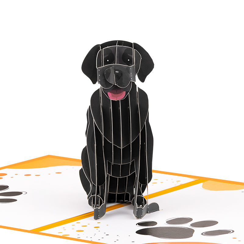 Loyal & Loved Labrador 3D Dog Pop Up Card