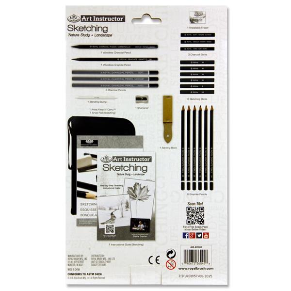 Art Instructor 37 Piece Travel Set - Sketching