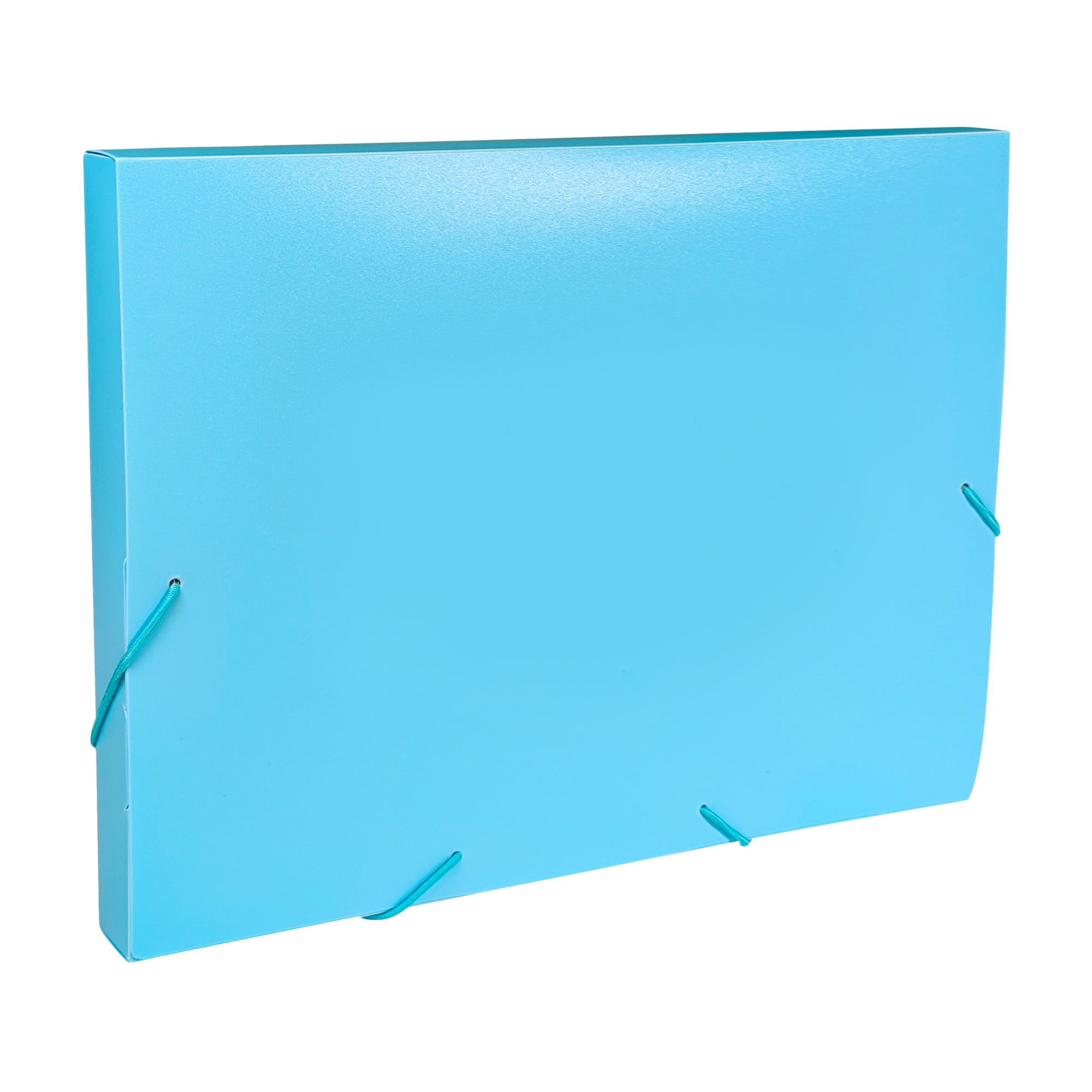 Pastel Blue A4 Elastic Closure Box File– Choice Wholesale