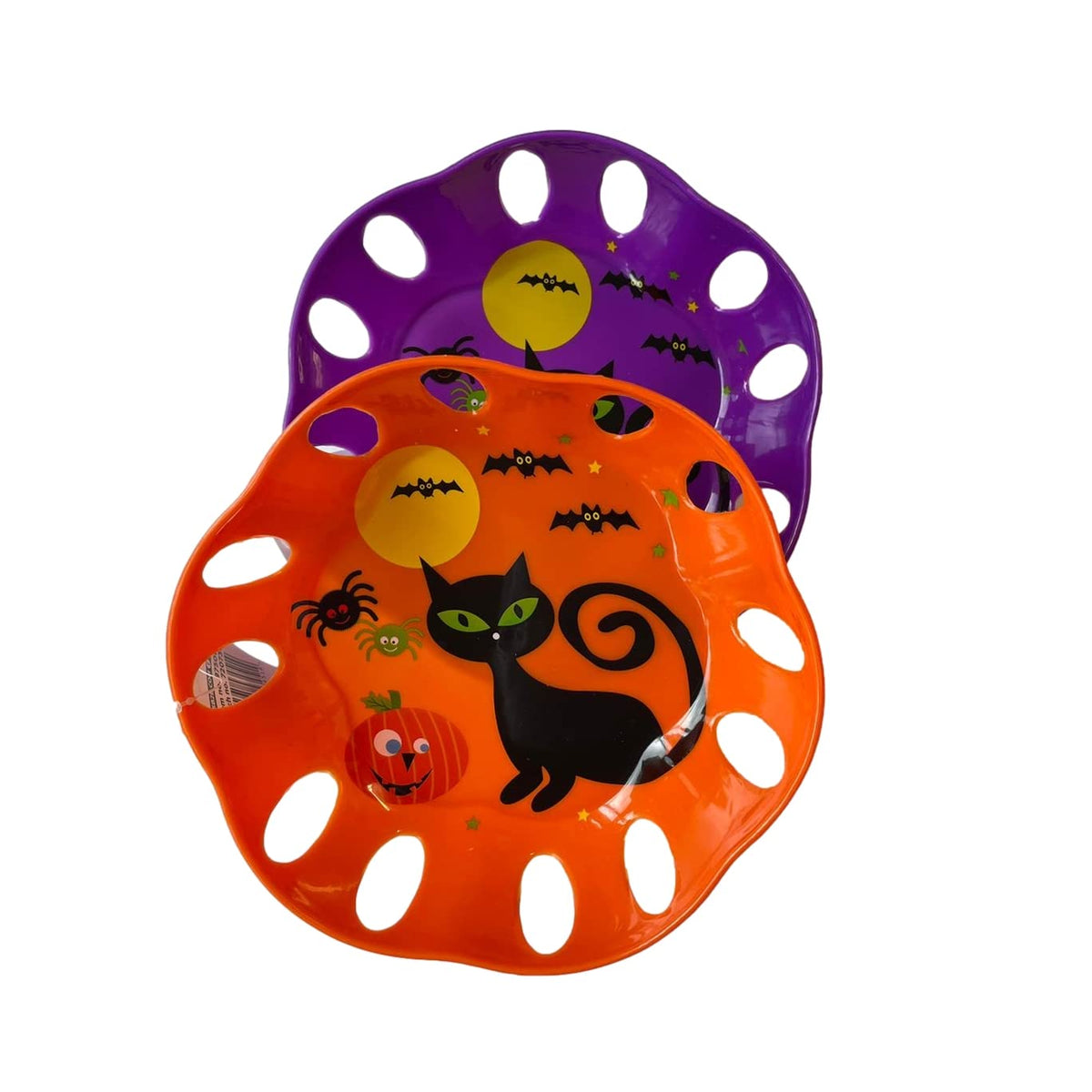 Single 8.5" Halloween Plastic Party Dish With Decal