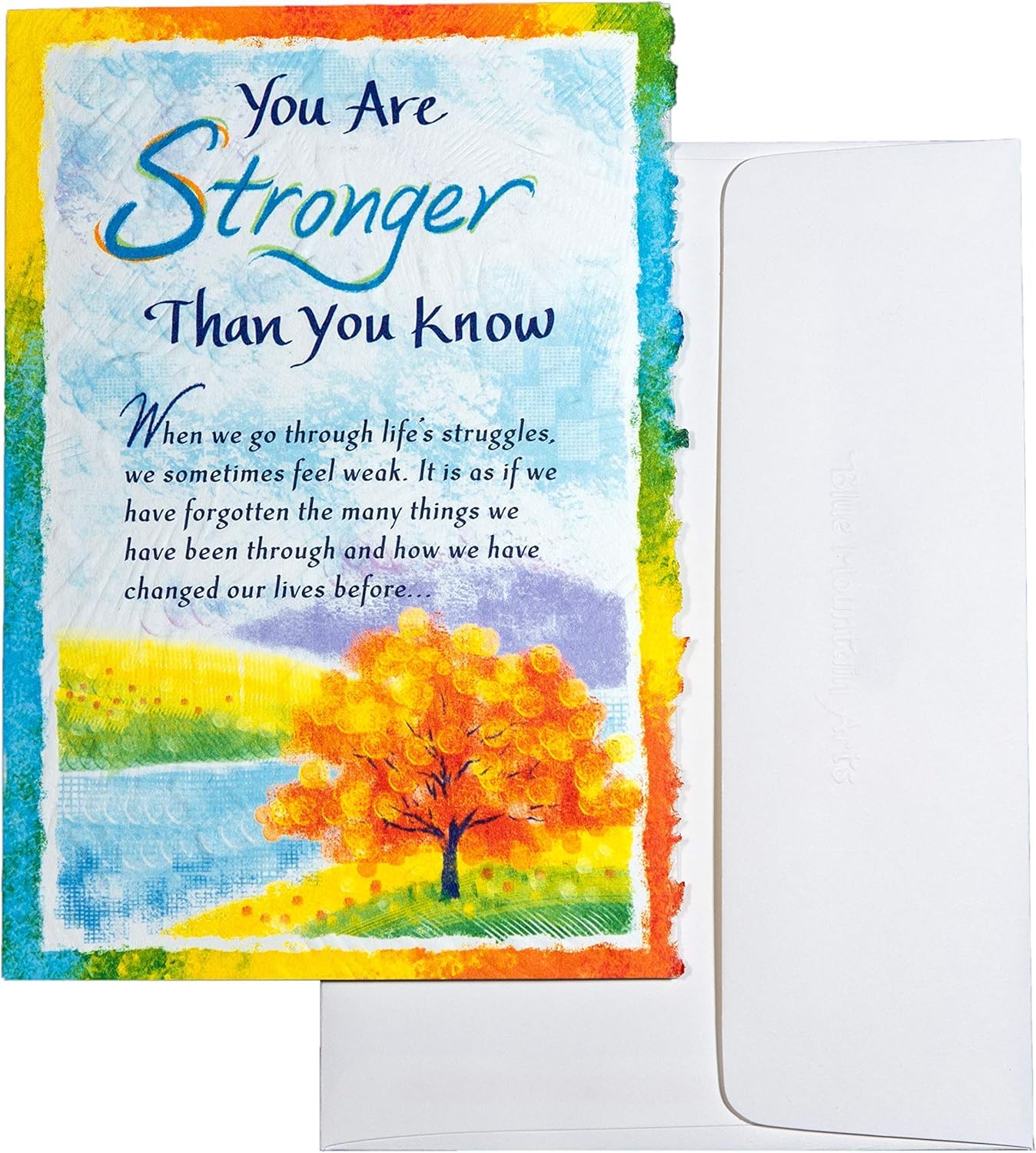 You Are Stronger Than You Know Sentimental Verse Open Card