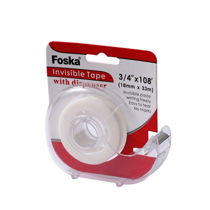 Invisible Tape with Dispenser 18mm x 33m