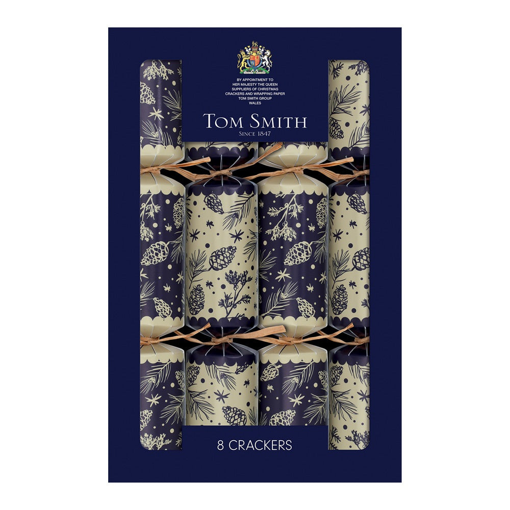 Pack of 8 12.5" Foliage Family Christmas Dinner Crackers