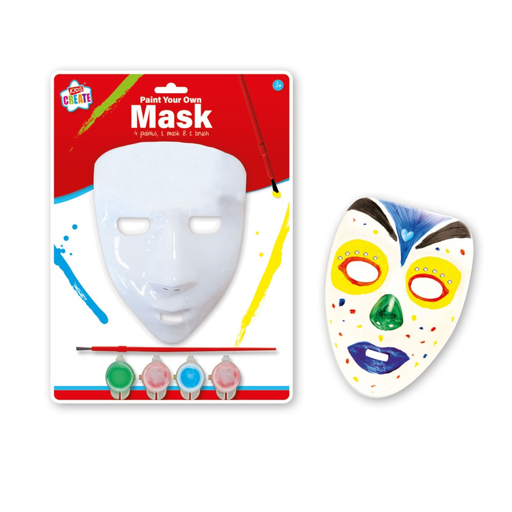 Paint Your Own Mask - Party Fancy Dress Christmas Stockings Filler Halloween Kid Activity