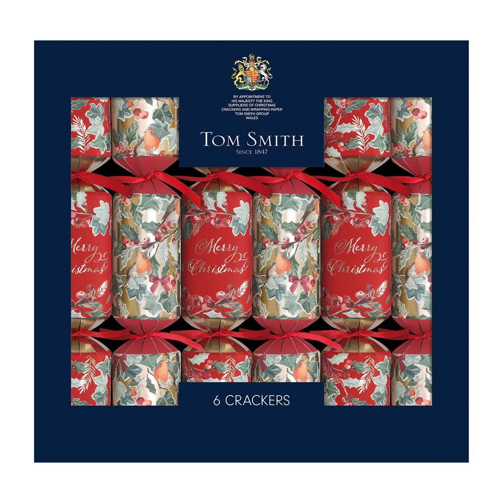 Pack of 6 14" Christmas Nest Dinner Crackers