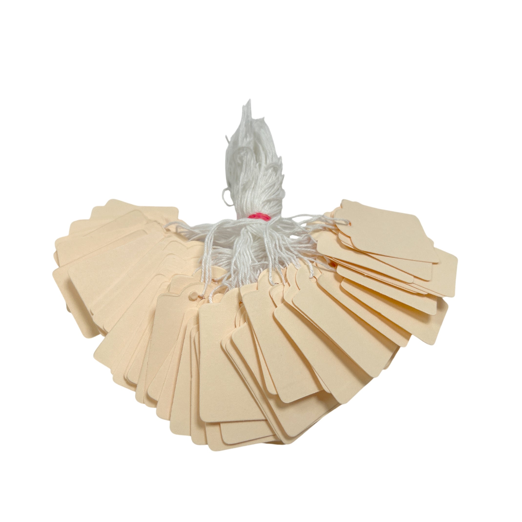 Pack of 100 Large Ivory Strung Tags 36 x 53mm– Choice Wholesale
