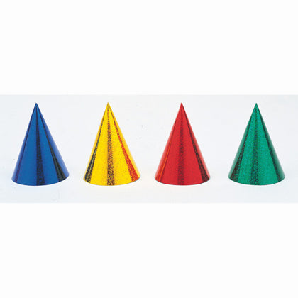 Pack of 8 Assorted Prismatic Hats