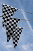 Chequered Black & White Bunting 10m with 20 Pennants