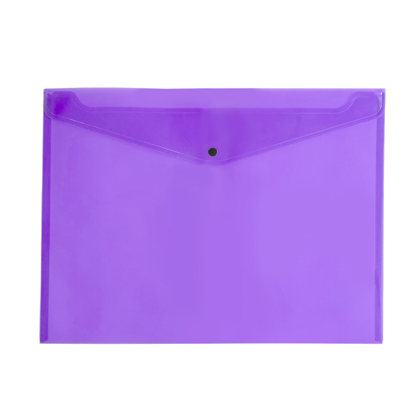 Pack of 12 Janrax A3 Purple Document Wallets - Button Stud Folder