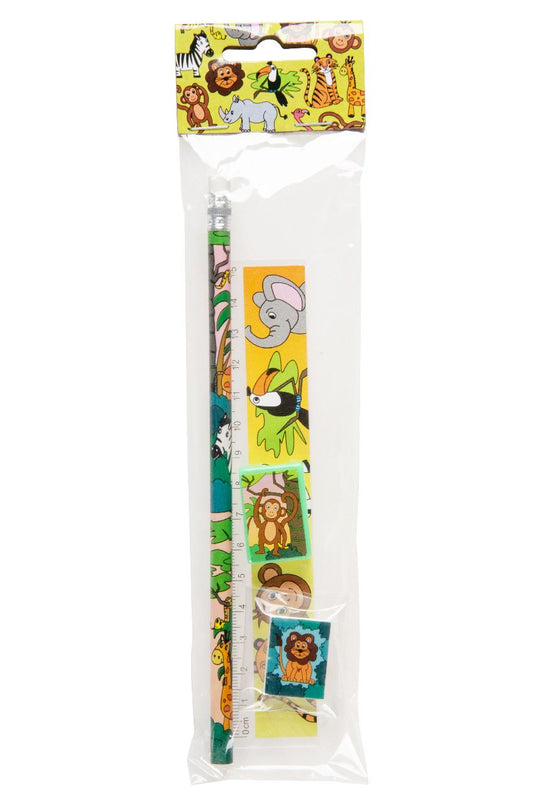 Pack of 24 Wild Animals Design Stationery Sets