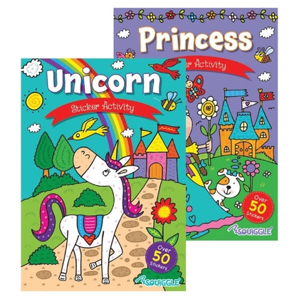 A4 Unicorn Or Princess Design My Fun Sticker Activity Book