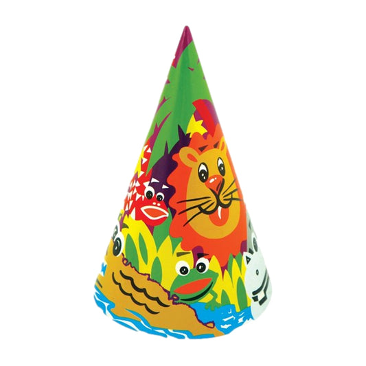 Animal Jungle Theme Party Hat Cone For Kid