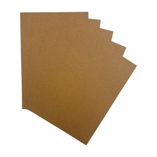 Pack of 10 A4 240gsm Kraft Card Sheets