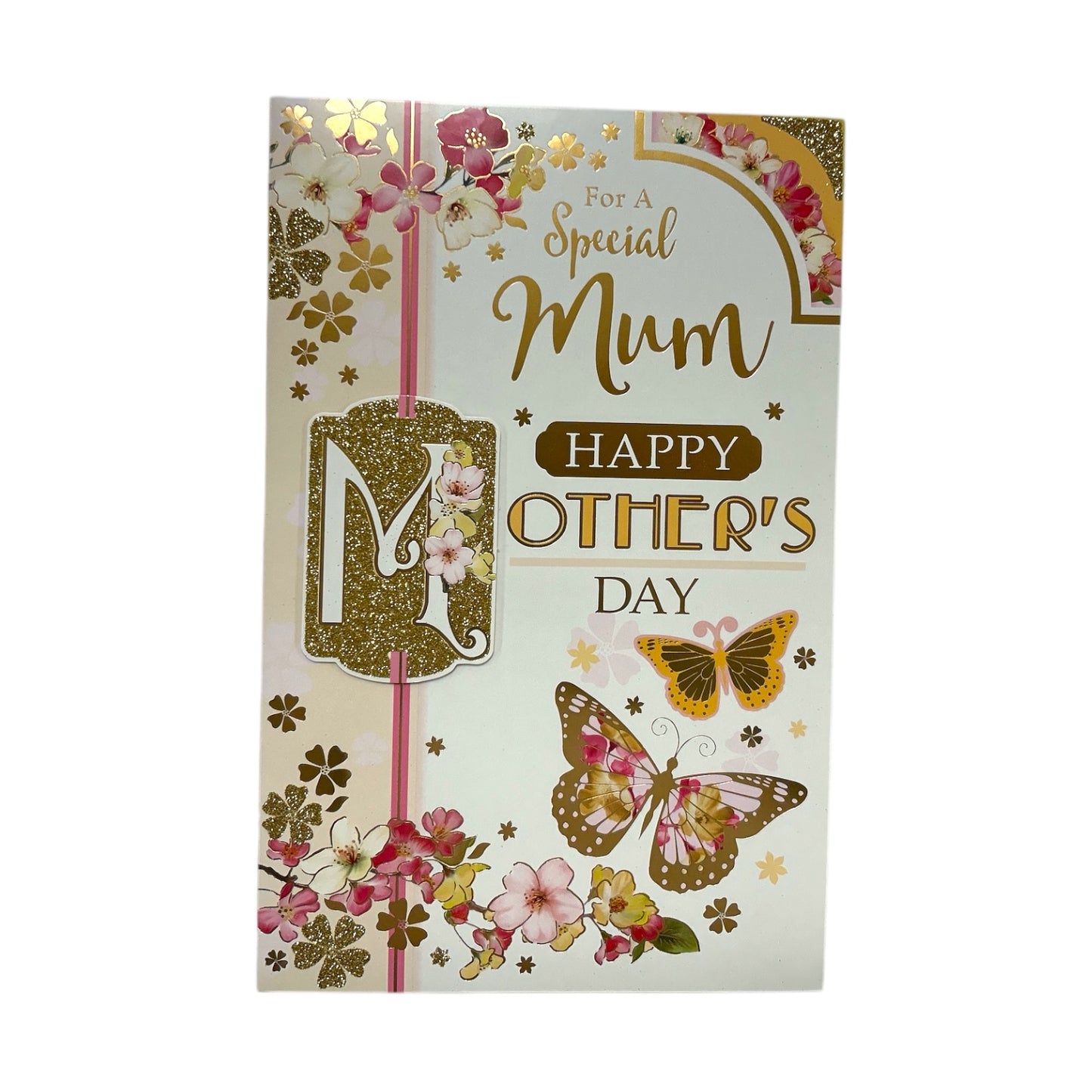 For A Special Mum 8 Pages Insert Luxury Gold Mother's Day Card