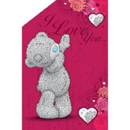 Love You This Much Me to You Bear Pop Up Valentine's Day Card