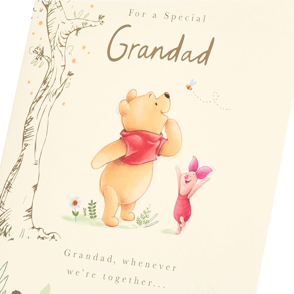 Piglet & Pooh Adventure Design Grandad Father's Day Card