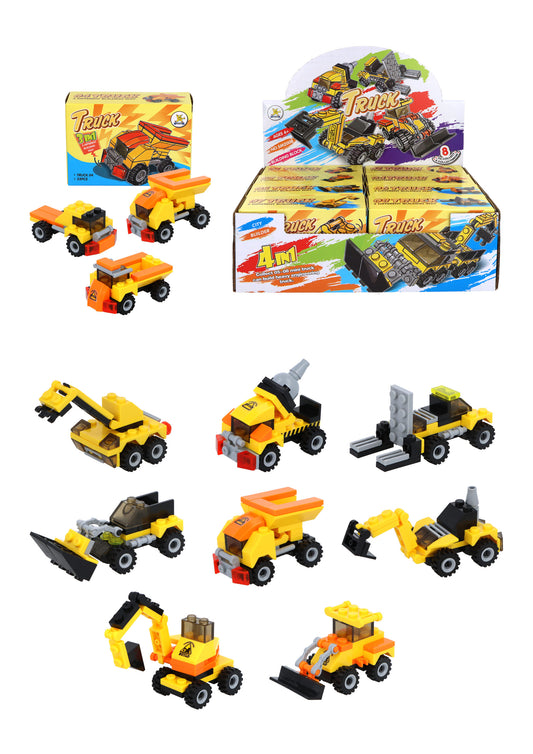 Pack of 8 Truck Lego Block Kits