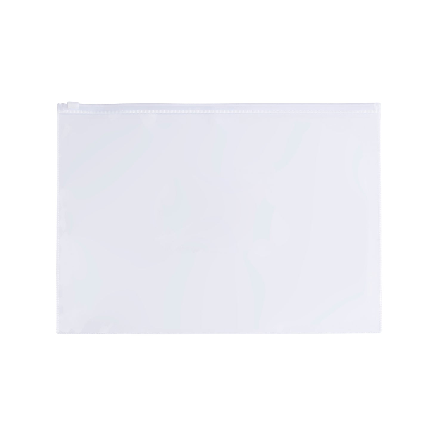 Pack of 12 A6 Clear Zippy Bags with White Zip