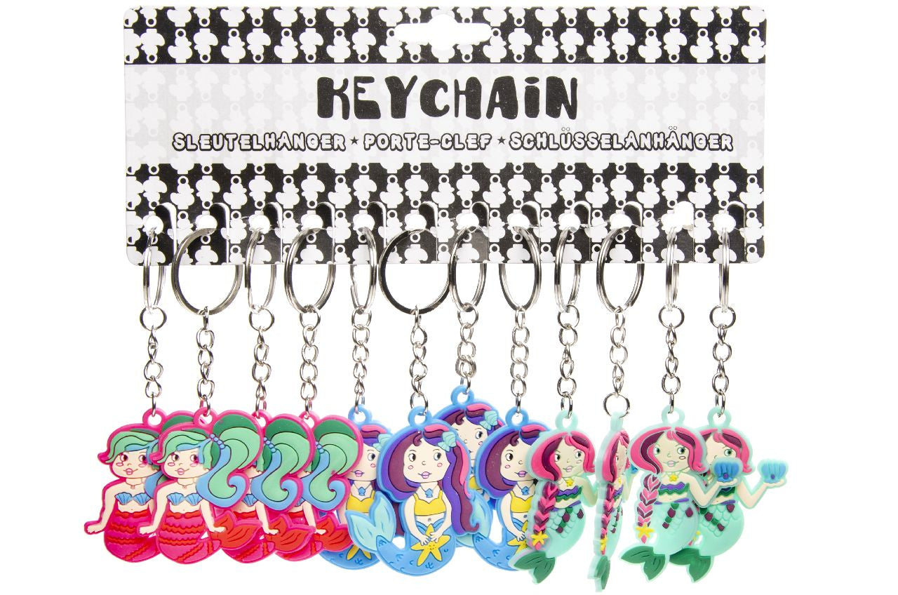 Pack of 12 Mermaid Design Keychains