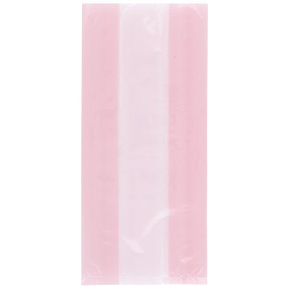 Pack of 30 Pastel Pink Cellophane Bags