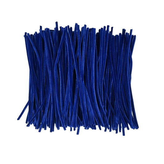 Pack of 500 Dark Blue Coloured Pipe Cleaners 30cm x 6mm Craft Chenille Stems