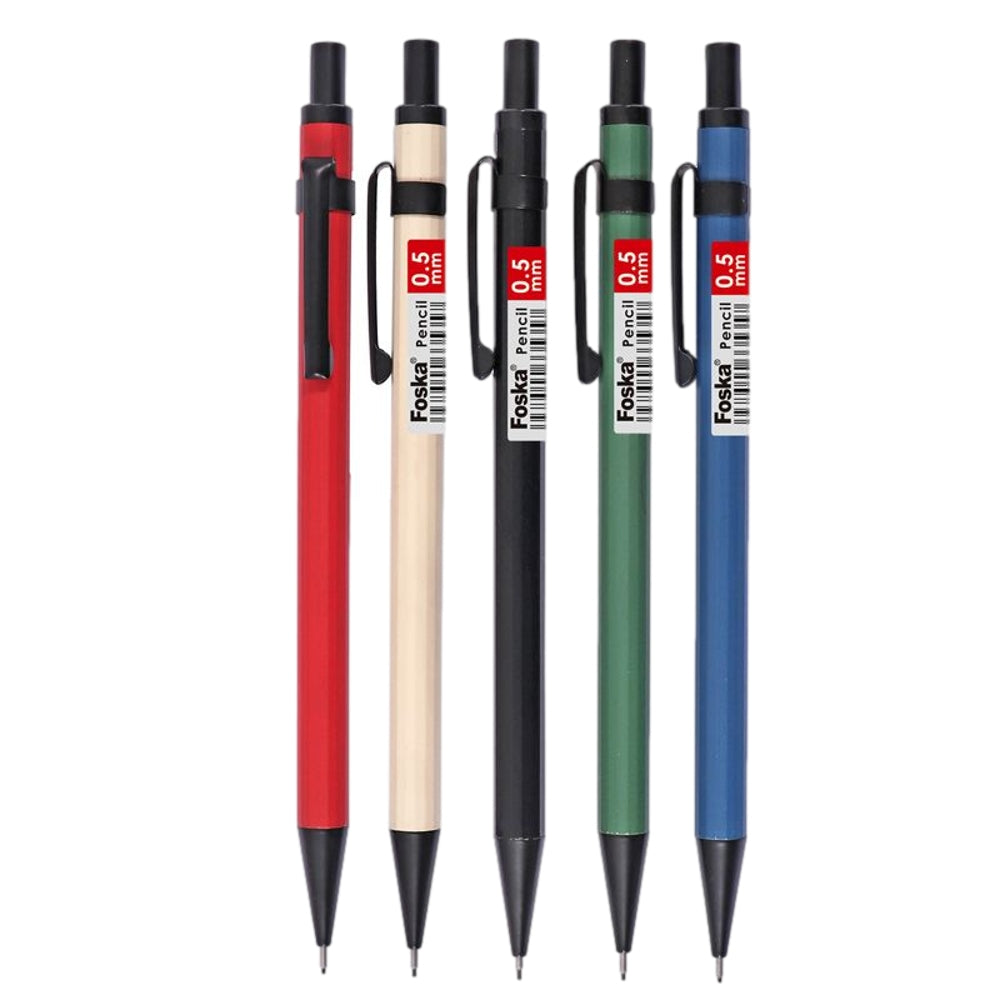 Pack of 36 0.5mm Metal Mechanical Pencils With Eraser