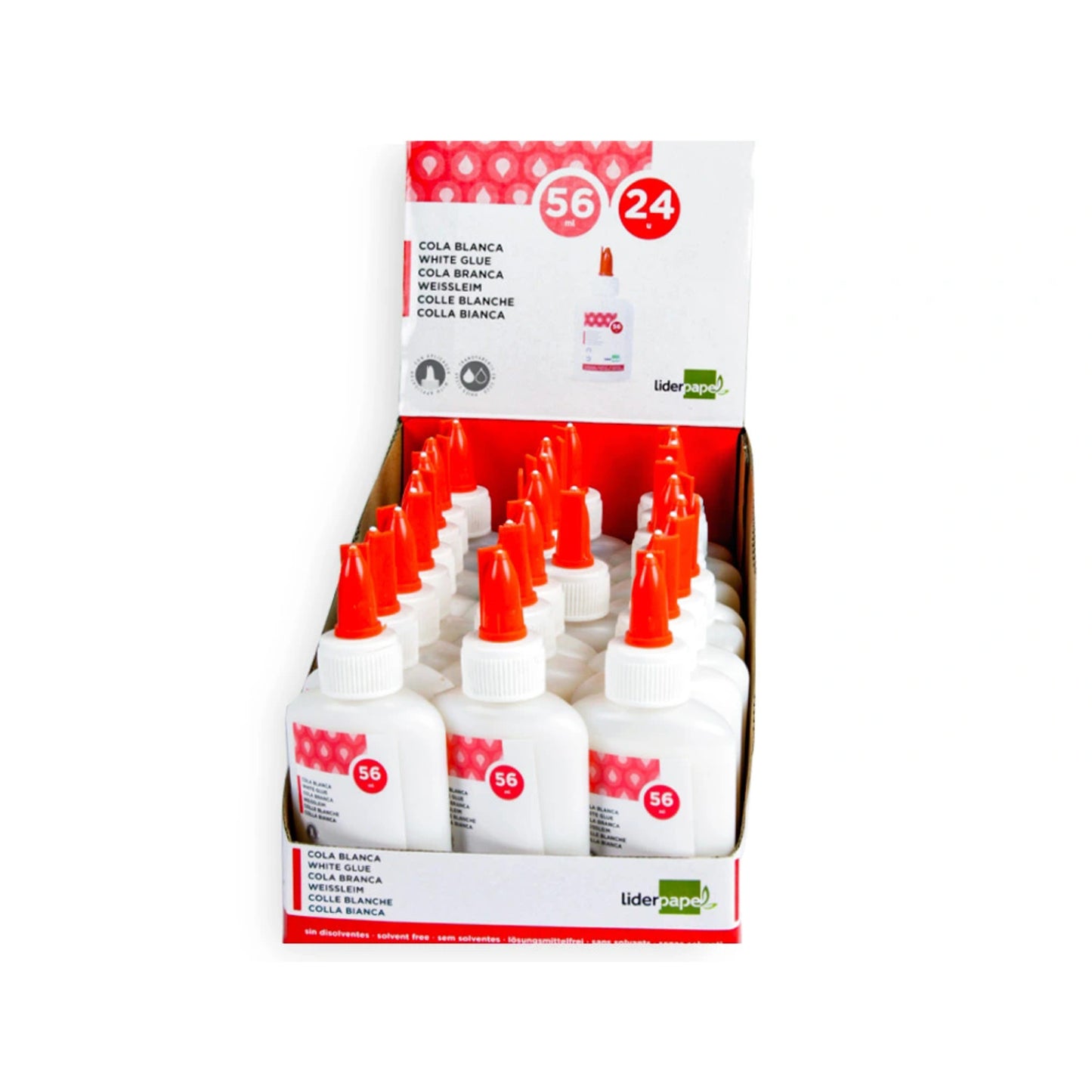 White Glue 56ml with Applicator Solvent Free Washable