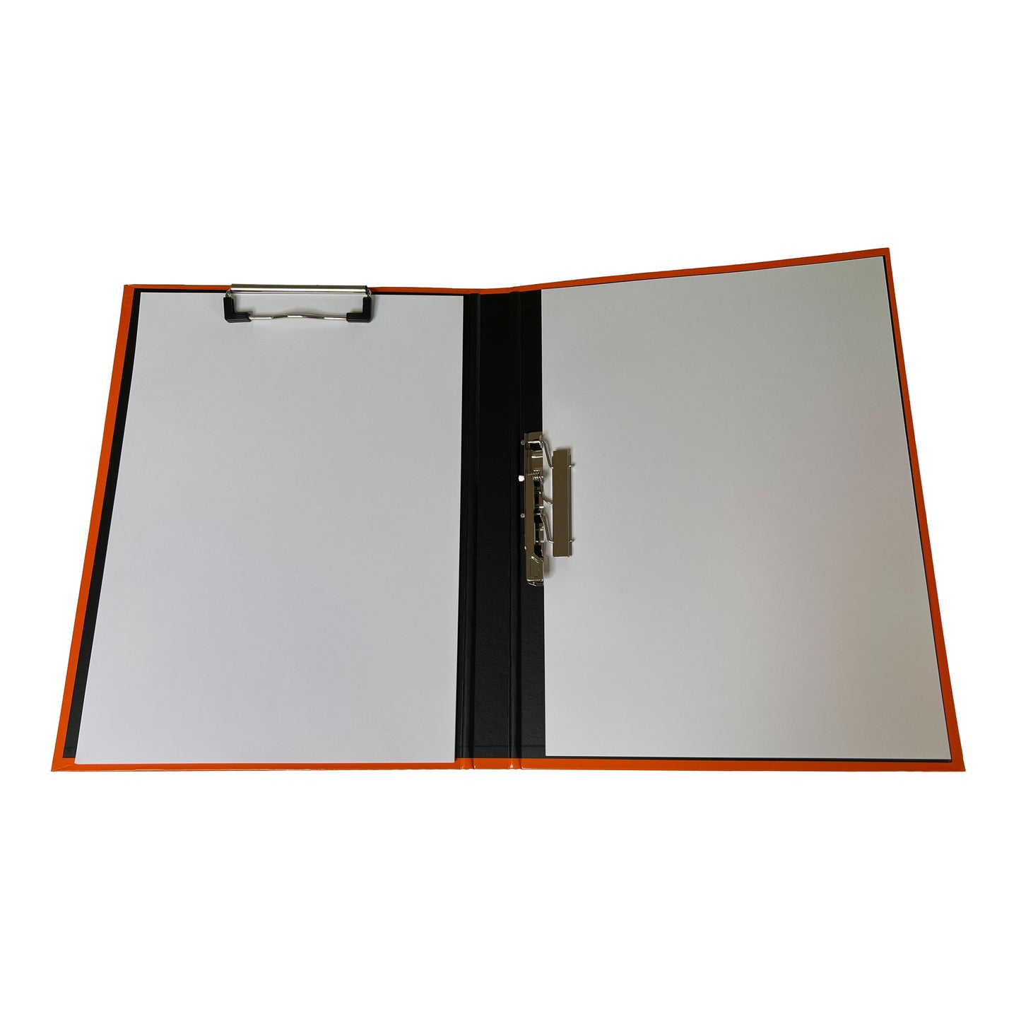 Pack of 10 Orange A4 Clipboard Document Clamp File Folders