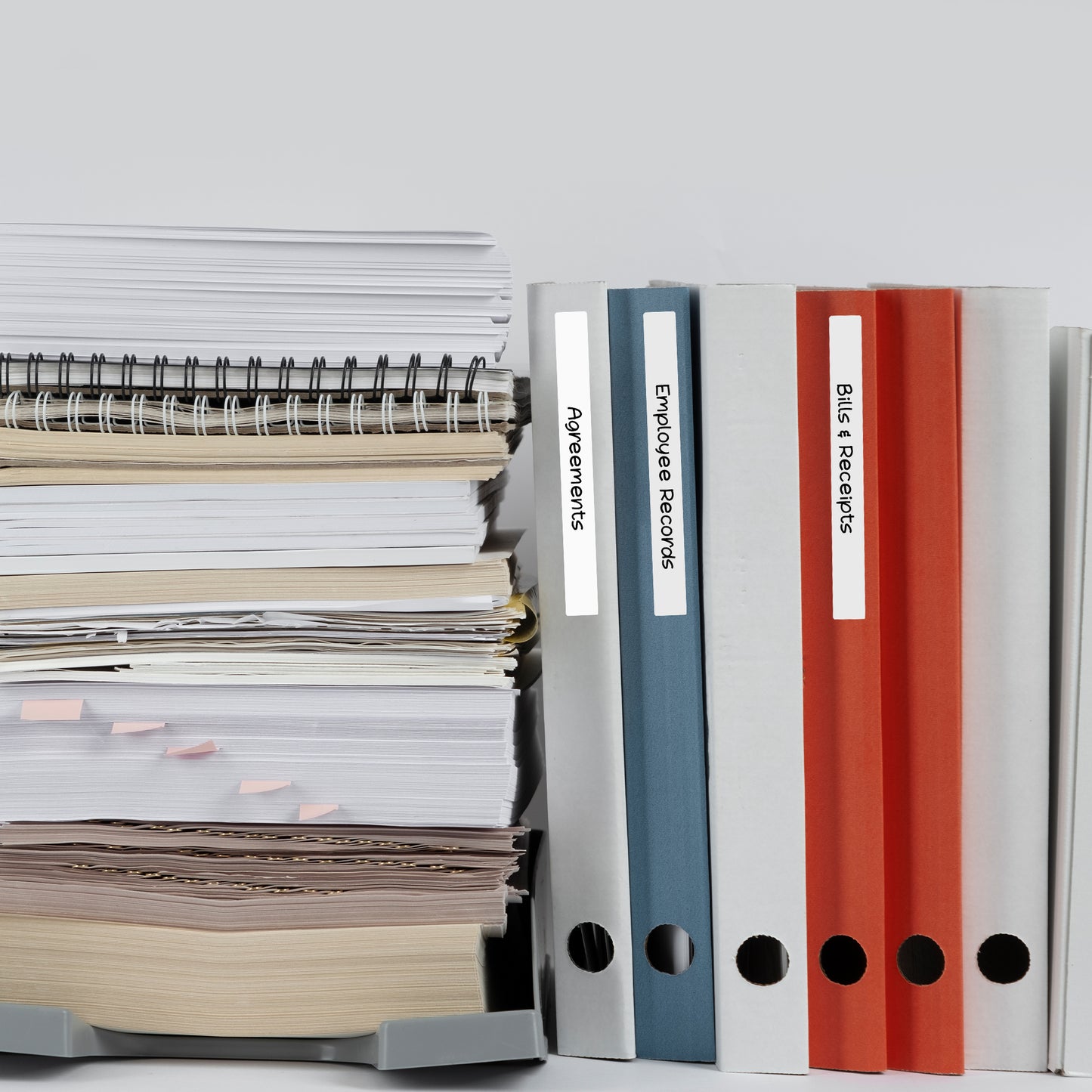 Pack of 576 White 12x102mm Rectangular Labels - Adhesive Stickers