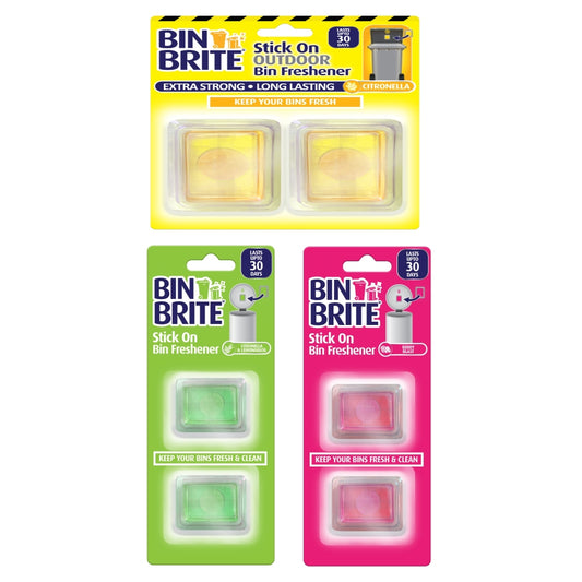 Pack of 6 Bin Brite Sticks for Bin Freshener