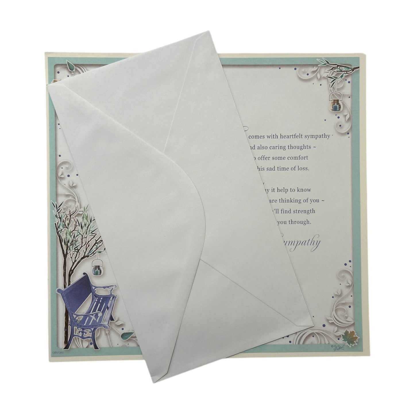 Loss of Son Floral Design Sympathy Opacity Card