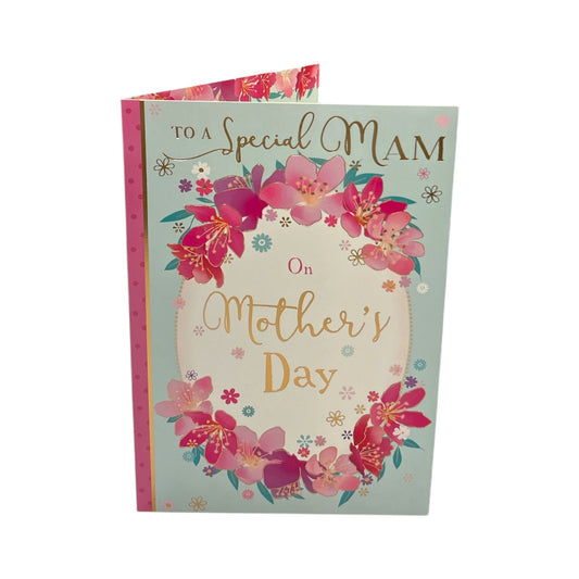 To Special Mam Pastel Flowers Design Mother's Day Card