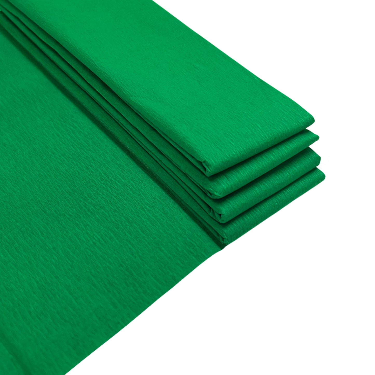 Pack of 5 Dark Green Crepe Paper Sheets 50cm x 2m 17GSM 35% Stretch Craft Paper