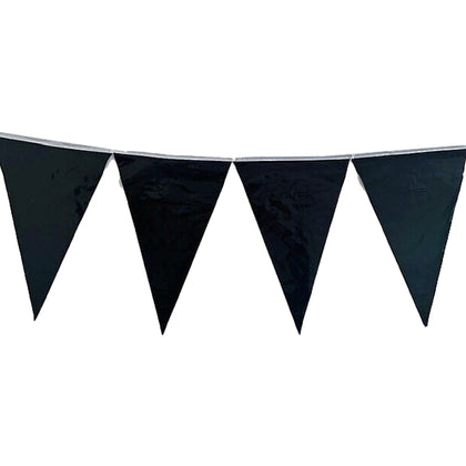 Black Bunting 10m with 20 Pennants