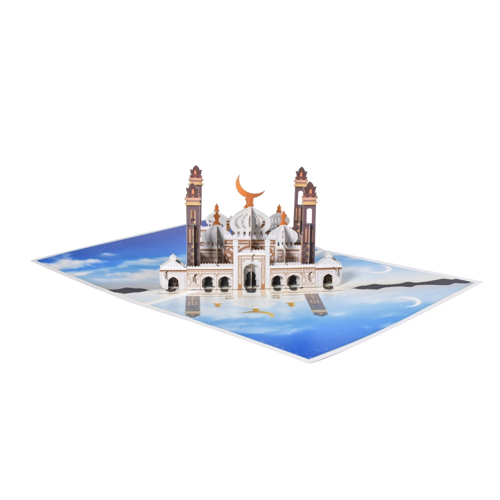 Eid & Ramadan Moonlit Minarets 3D Pop-Up Greeting Card