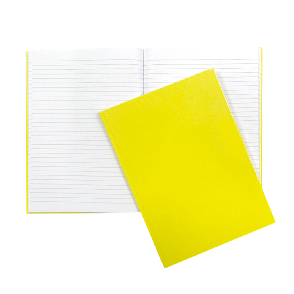 A4 160 Pages 8mm Ruled Yellow Casebound Notebook– Choice Wholesale