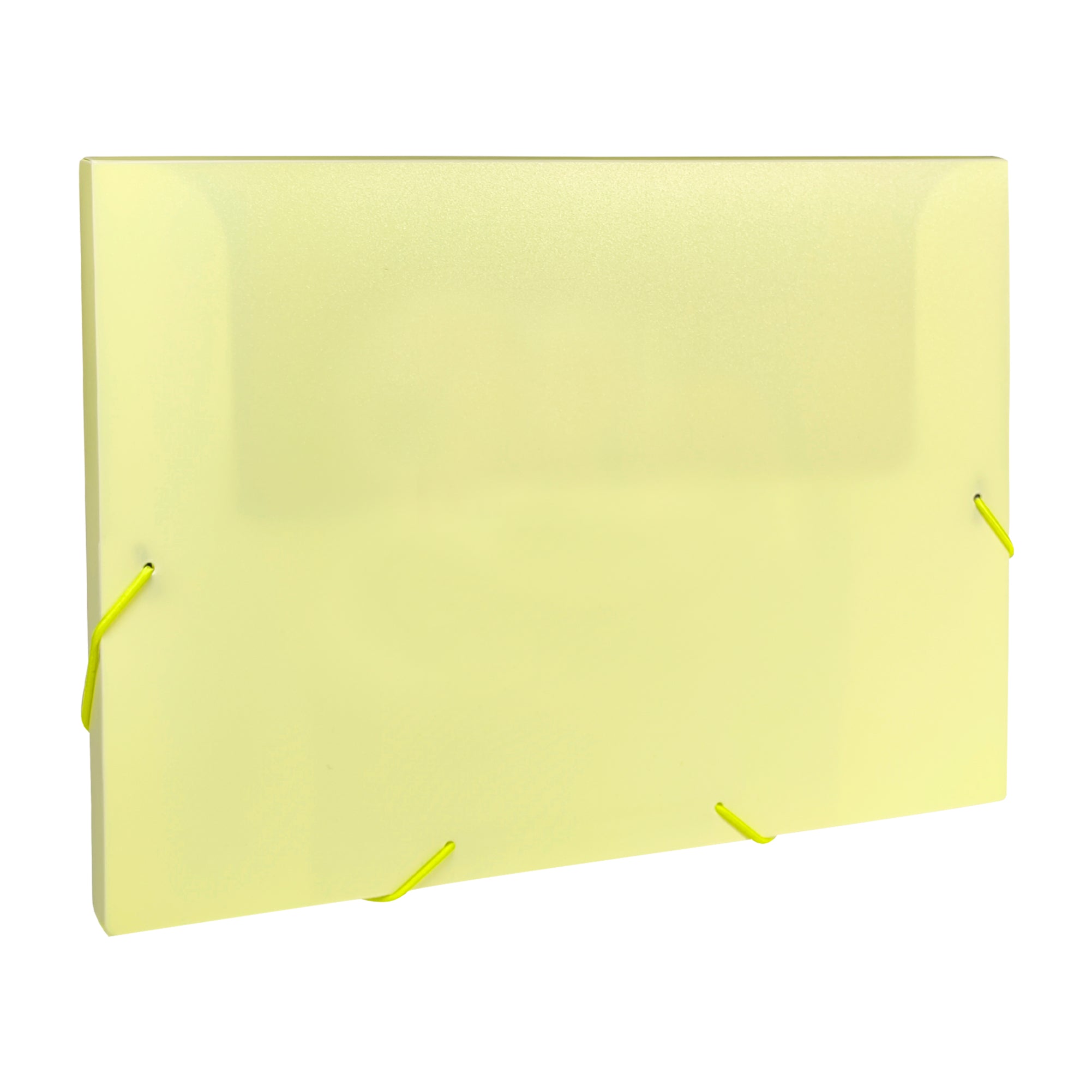 Pastel Yellow A4 Elastic Closure Box File– Choice Wholesale