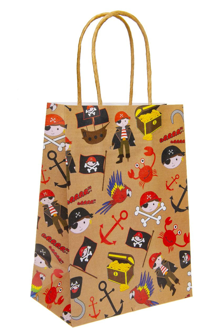 Pre Filled Pirate Theme Kids Party Favour Bag – Gift Bag with Reusable Cup & Themed Toys