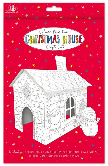 Colour Your Own Christmas House Craft Activity Set