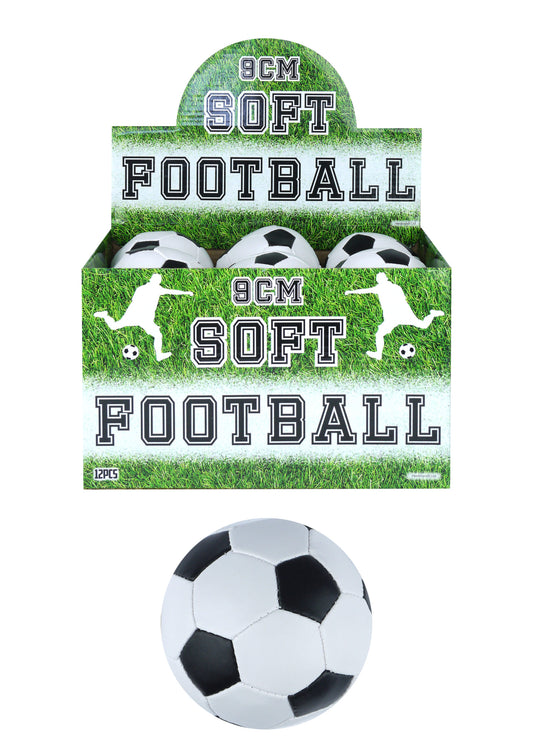 Soft Mini Football 9cm - Ideal Party Favours, Prizes, Game Rewards