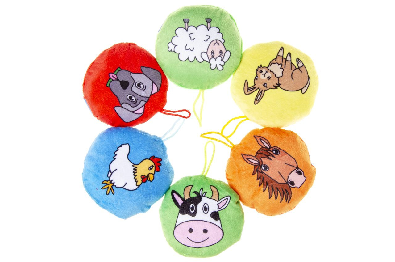 Pack of 48 Plush Farm Animals 10cm