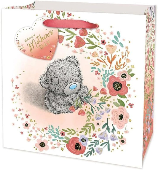 Bear Standing with Flowers Me To You Mother's Day Small Gift Bag