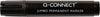 Pack of 10 Jumbo Permanent Chisel Tip Black Marker Pen