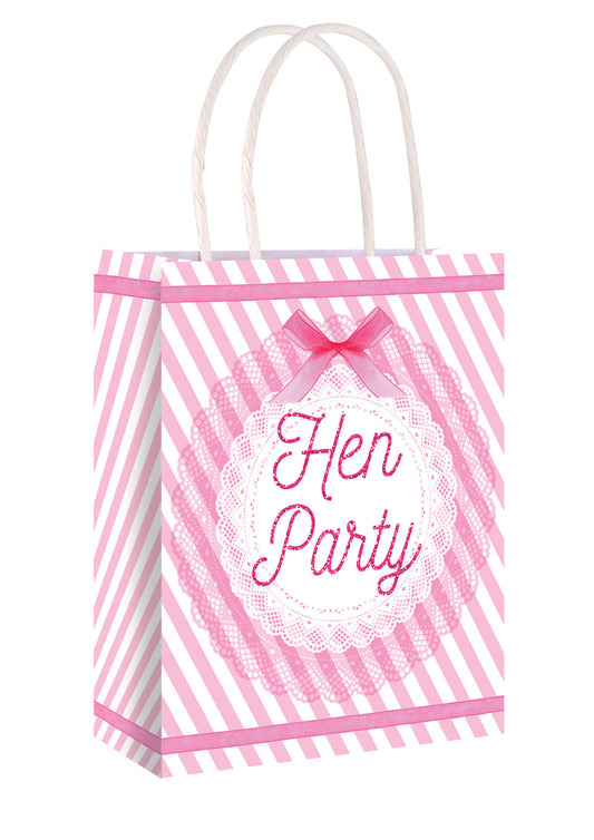 Hen Party Vintage Scroll Design Paper Bag With Handles