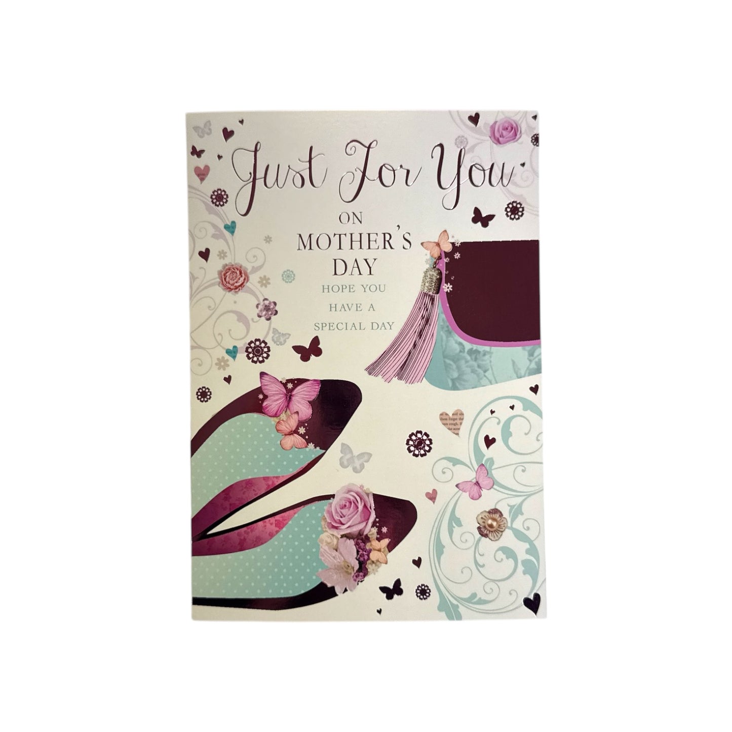 Just For You Shoes and Purse Design Mother's Day Card