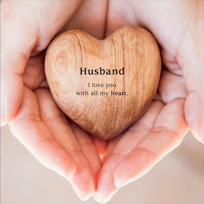 Husband I Love You With All My Heart Happy Valentine's Day Card