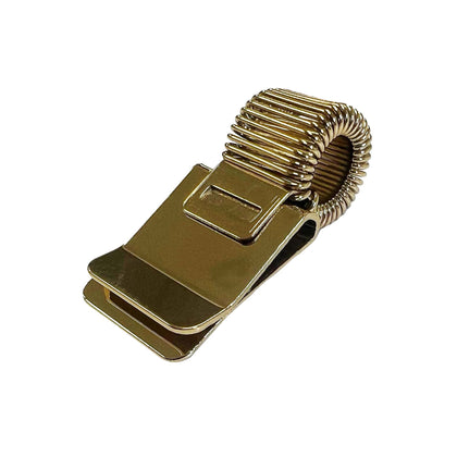 Pack of 10 Gold Metal Pen Holder Clips for Notebooks and Clipboards